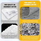 10PC Oil Absorbent Pads | 13"X10" Meltblown Polypropylene Mats, Hand-Tear Lines for Automotive & Workshop | Vacuum Eco-Packaging, Reusable Spill Control
