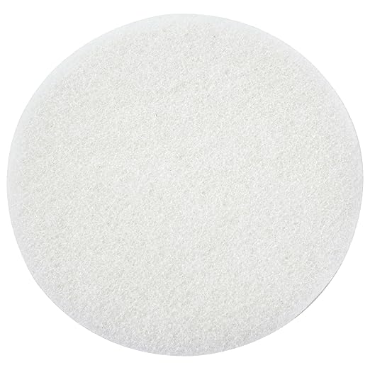 White Buffing and Polishing Pad with Hook and Loop Back | Apply Hard Wax Oils and Stain (20, 3 inch)