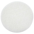 White Buffing and Polishing Pad with Hook and Loop Back | Apply Hard Wax Oils and Stain (20, 3.5 inch)