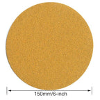 6-Inch No-Hole Hook and Loop Sanding Discs 60-Grit, Random Orbital Sandpaper for Automotive and Woodworking, 100-Pack