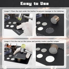9 Pieces Leather Circle Cutter Tool Set, Hole Punch Tools with 15 20 25 30 35 40 45 50 55mm, High Carbon Steel Round Cutting Dies, Hole Punch Tool Kit for DIY Leather Crafts