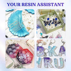 LET'S RESIN UV Light Advanced,Two-Sided Longer time Setting(2m,3m,5m) UV Lamp with Single Head Adapter, Large Size 36 Beads LED UV Light for Resin Curing,Resin Molds,DIY Craft Decor(Purple)