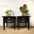 Dixie Belle Paint Company Chalk Finish Furniture Paint - Caviar (32oz) - Matte Black Chic Chalk Mineral DIY Furniture Paint