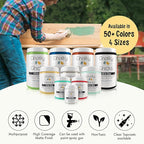 Chalky Chicks All-in-One Chalk Paint for Furniture or Cabinet - 4 Fl Oz - Matte Finish Tuscany (Yellow) for Metal, Wood Furniture Paint - No Sanding All-in-One for Home Decor & Crafts, USA Made