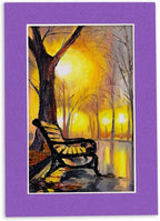 6x8 Mat for 8x10 Frame - Precut Mat Board Acid-Free Show Kit with Backing Board, and Clear Bags Purple 6x8 Photo Matte Made to Fit a 8x10 Picture Frame Matboard for Framing, Pack of 100 Mats