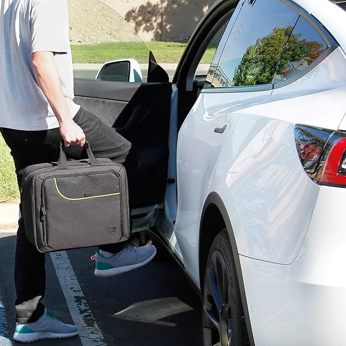USA Gear XL Trading TCG MTG Deck Box Bag Travel Case - Large MTG Card Storage Bag with Padded Shoulder Strap, Customizable Interior, Weather Resistant - Fits Deck Boxes & Sleeved Cards - Green