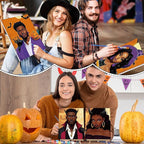 Zhanmai 12 Pack Pre Drawn Canvas for Painting Sip and Paint Kit 8" x 10" Paint Party Set Canvas Painting Pre Printed Canvases for Party Favor DIY Virtual Adult's Date Night(Witch Couple)