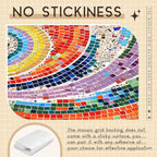 36" X 76" Mosaic Mesh for Back Mounted Tile Fiberglass Mosaic Mesh Backing Boast for Tile Installation Supplies Tools (Non Sticky)