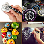 AROIC Paint Markers, 28 Colors Oil-Based Waterproof Paint Marker Pen Set.Quick Dry and Permanent Painting Markers Set for Rock, Wood, Metal, Plastic, Glass, Canvas, Ceramic & More! Safe and odorless.