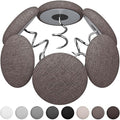 12 Colors Fabric Covered Button Twist Pins Dust Ruffle Pins- for Sofa，Upholstery，Armchair Caddies, Armrest Covers,Bed Skirts, Slipcovers, Headliners (Brown, 24)