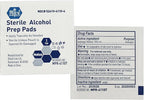 MED PRIDE Sterile Alcohol Prep Pads, Antiseptic, Individually Wrapped, Medical Grade, Latex Free, 2 Ply, 100 Count