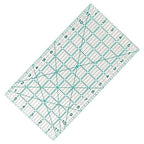 MANUFORE Quilting Ruler 6 * 12in Sewing Acrylic Anti-Slip Metric Ruler DIY Quilting Tools with Clear Printed Lines for Precise Cutting