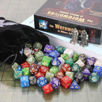 Coyeekn DND Dice Sets, 10 X 7 Sets (70 Pieces) Polyhedron Dice for Dungeons and Dragons RPG MTG D&D Tabletop Game with 1 Big Pouch D4 D8 D10 D12 D20