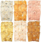 Coffee-Themed Lace Paper Set, 60 PCS Retro Lightweight Journaling Paper for Scrapbooking, DIY Crafts, Card Making, and Planners