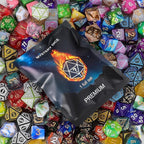 QMAY Polyhedral Dice - 8PCS Mystery Dice Set, Various Styles, Random D&D Dice Patterns & Dice Bag, DND Gifts, Suitable for Dungeons and Dragons, RPG, MTG,Role Playing Table Game