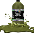 POURING MASTERS Olive Green Acrylic Ready to Pour Pouring Paint - Premium 64-Ounce Pre-Mixed Water-Based - for Canvas, Wood, Paper, Crafts, Tile, Rocks and More