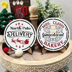Small Christmas Stencils for Painting on Wood 4inch,Christmas Stencil Xmas Holiday Stencils for Crafts Decor