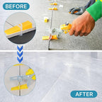 Tile Leveling System with Tile Plier 1500Pcs Piece Tile Spacers Clips 300Pcs Piece Reusable Wedges and 1 Rubber Mallet Tile Tools Set for Stone Installation (1/32"(1.0 mm)