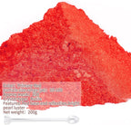 Mica Powder,7.05OZ（200g）,Primary Red Mica Powder Pigment for Epoxy Resin，Lip Gloss，Car Paint，Dye，Soap Making，Nail Polish,Epoxy Resin,Candle Making,Bath Bombs
