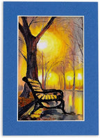 5x7 Mat for 8.5x11 Frame - Precut Mat Board Acid-Free Show Kit with Backing Board, and Clear Bags Royal Blue 5x7 Photo Matte Made to Fit a 8.5x11 Picture Frame Matboard for Framing, Pack of 25 Mats