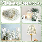 Epakh 36 Pack 6 Style Sage Green Decoupage Paper Napkins Assorted Floral Decorative Decoupage Napkin Chinoiserie Cocktail Paper for DIY Crafting Fall Christmas Wedding Party Decor, Each Unfolded 13''