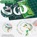 VINYL FROG Holographic HTV Vinyl Roll 12" x5ft Green Metallic Heat Transfer Vinyl Iron on Vinyl Easy to Cut & Weed DIY Heat Press Design for T-Shirts