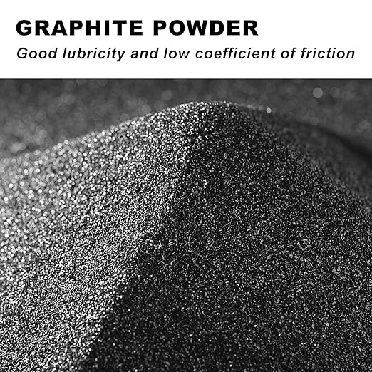 Pure Graphite Powder, 44-Micron Ultra-Fine Graphite Powder, Excellent Dry Powdered Graphite's Lubricant, Amazing Artistic Powdered Graphite's for Sketching, Drawing, Pencils, Locks - 8 oz