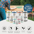 Chalky Chicks All-in-One Chalk Paint for Furniture or Cabinet - 4 Fl Oz - Matte Finish Midnight (Peacock Blue) for Metal, Wood Furniture Paint - No Sanding All-in-One for Home Decor & Crafts, USA Made