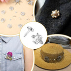 150 Sets Pin Backs Replacement Lapel Butterfly Clutch Pin Silver Butterfly Tie Tacks Metal Enamel Backing Replacement Jewelry Pins Backings Clasp Pins Keepers for Brooch for Craft Jewelry Making