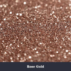 High Capacity 260g Shaker Bottle Package Metalic Glitter, Rose Gold Fine Glitter for Tumbler, Jewelry Making, Epoxy Resin DIY Craft, Face Body Nail Art