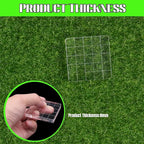 2Pcs Clear Stamp Blocks Set, 2 x 2 Inch Square Acrylic Blocks for Stamping With Grid Lines - Scrapbooking Crafts Tools