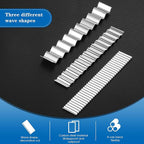 Honoson 5 Pieces Flexible Polymer Clay Tissue Blade Cutters Slicer Carbon Steel Polymer Clay Cutting Slicing Tools for Blade DIY Shaping Modelling Slicing Sculpting, Straight and Wave