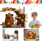 Capybara Building Blocks Set -1880PCS Cute Animals & Flowers Building Bricks Kit Kawaii Capybara Gifts Toy for Kids Age 6+, Capybara Stuff Pen Holder&Desk Organizer, Arts & Crafts for Boys Girls Adult