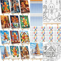 Zhanmai 12 Pack Pre Drawn Canvas for Painting Sip and Paint Kit 8" x 10" Paint Party Set Canvas Painting Pre Printed Canvases for Party Favor DIY Virtual Adult's Date Night(Gingerbread Man)
