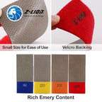 Z-Lion Diamond Abrasive Paper Sheets Diamond Sandpaper Nylon Back for Sanding Stone Glass Ceramic(4pcs/Set)