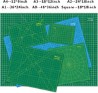 WORKLION 18'' x 24'' Large Self Healing PVC Cutting Mat, Double Sided, Gridded Rotary Cutting Board for Craft, Fabric, Quilting, Sewing, Scrapbooking - Art Project…
