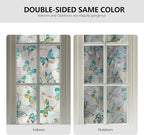 3D Stained Glass Window Film, Decorative Window Privacy Film for Bathroom,Front Door,Home, Sun Blocking Heat Control,Static Cling,Butterfly, 23.6inch x 35.4inch