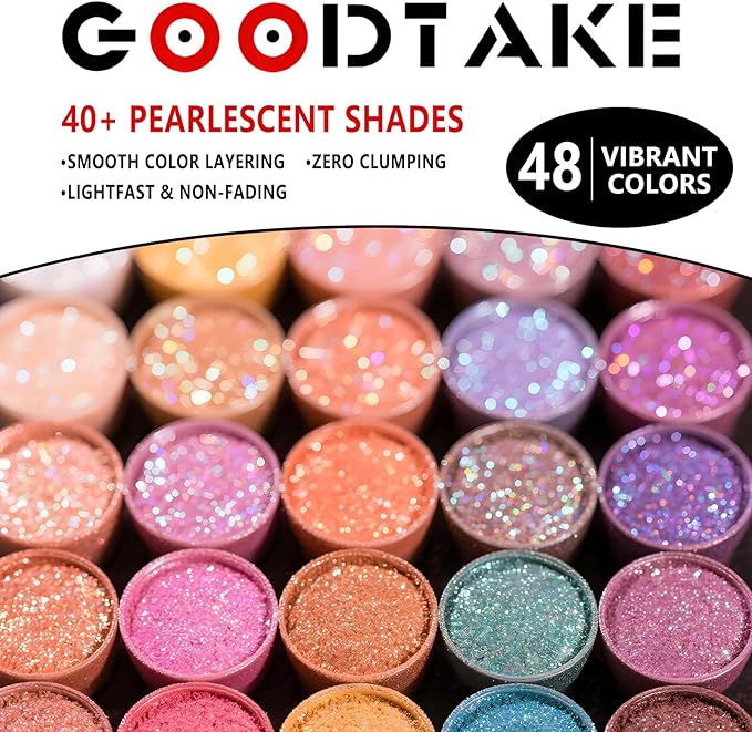 GOODTAKE Beige Mica Powder for Resin | Resin Color Pigment | Mica Powder for Soap Making, Candle Making, Bath Bomb, Slime Pigment - Pure Natural (Beige, 2 oz)