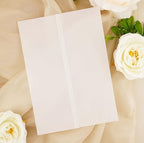 Puremigo 30 Pack Luxury Pre-Folded Vellum Jackets for 5x7 Invitations - Vellum Paper 5x7 Jackets - 115GSM Vellum Wedding Invitations Wraps - Transparent Wedding Invitations Jacket