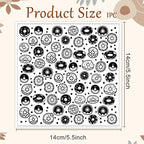 CHGCRAFT Donuts Pattern Polymer Clay Texture Sheet Polka Dots Pattern Silicone Texture Mat for Polymer Clay Making Earrings Jewelry DIY Crafts 5.5 × 5.5 Inch