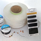 The Beadsmith Opelon Stretch Cord – Elastic Beading Fiber, Black, 0.7 mm Diameter, 100 Meters (328 ft) Spool