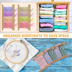 200 Pcs Ribbon Organizer Set Cardboard Ribbon Spools Embroidery Floss Holder Organizer Embroidery Thread Holder Empty Cardboard Yarn Bobbin for Cross Stitch Craft DIY Sewing