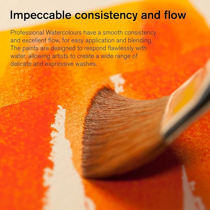 Winsor & Newton Professional Watercolor, 5ml (0.17-oz) Tube, Cadmium Orange