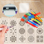 ZHluja 12inchs x 40ft Rolls 4mil Transparency Blank Stencil Sheets Material,Clear Acetate Sheet Mylar Sheet for Cricut,Cutting Paper,Template Craft Plastic