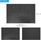 PATIKIL 2mm(1/10") Thick Non Adhesive Glitter Foam Sheet 16x24inch(40x60cm) Black, EVA Shiny Foam Board for Craft, 6 Pcs