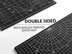 XNM Premium Self Healing Cutting Mat - 8 Inches by 11 inches - A4, 3 Layer Quality PVC Construction - Dual Sided, Imperial and Metric Grid Lines - Perfect for Cutting, Sewing, and Crafts