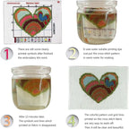 Stamped Cross Stitch Kits Beginners Full Range of Crossstitching Preprinted kits Pattern for Kids or Adults, DIY Needlepoint Embroidery Craft Kits 11CT 3 Strands-15×20.5 inch，Blooming flowers