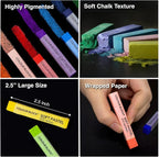 COLOUR BLOCK Soft Pastels for Artists - 100 Colors Square Chalk Pastels Set in Wooden Box - Vibrant Pigments Art Kit for Painting, Drawing, Sketching, Hobbyists, Students and Kids.