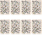 8 Pcs 15'' x 10.5' Extra Large Puzzle Sorting Trays Stackable Puzzle Trays for Sorting Piece Sorter Jigsaw Storage Accessory for 2000/3000/5000/6000 Pieces(Beige)