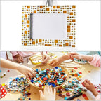 MECCANIXITY 2 Pcs Stained Glass Sheet Mosaic Tile 7.9 Inch x 5.9 Inch Green Stained Glass Sheets for Crafts DIY Art Project